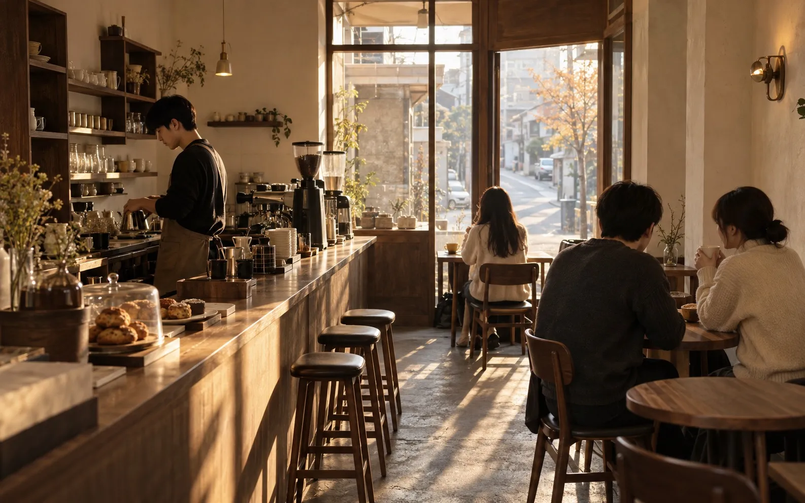 홍제점 — 24평 작은 매장 내부